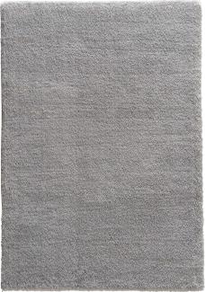 Teppich in Hellgrau aus 100% Polyester - 230x160x3cm (LxBxH)