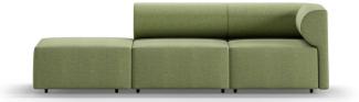 Casa Padrino Luxus Sofa Rechte Seite Grün 270 cm - Modulares Wohnzimmer Sofa - Luxus Wohnzimmer Möbel