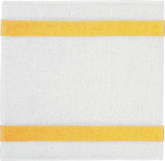 Feiler Handtücher Exclusiv mit Chenillebordüre | Seiftuch 30x30 cm | gelb