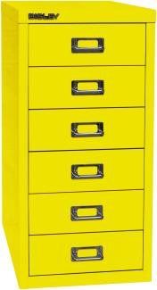 Bisley MultiDrawer™, 29er Serie, DIN A4, 6 Schubladen, Farbe zinkgelb