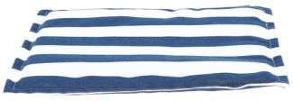 Outdoor Sitzkissen FINE zu CUBIC-LUX-MIA Streifen weiß-dunkelblau