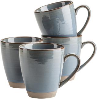 Mäser Nottingham Kaffeebecher, Keramik Blau / Grau