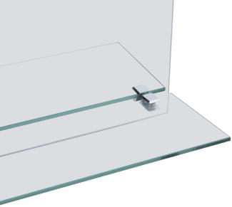 vidaXL Wandspiegel mit Regal 30×50 cm Hartglas [249430]