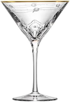 Cocktailglas Kristall Lilly Gold clear (17,5 cm)