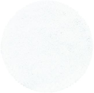 Hochflor Teppich Sima rund - 200x200 cm - Weiß