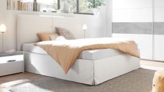 Polsterbett AMALTI Bett Schlafzimmer in weiß 180x200