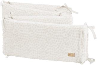 roba Baby Nestchen Seashells Oyster für Babybetten 60 x 120 cm bis 70 x 140 cm - Bio-Baumwolle - Zertifiziert nach Organic Content Standard (OCS) & Oeko Tex Standard 100 - Weiß