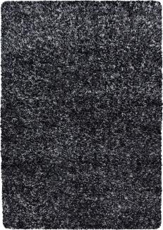 Hochflor Teppich Enrico rechteckig - 160x230 cm - Anthrazit