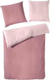 Hahn Bettwäsche EDELFLANELL (BL 135x200 cm) BL 135x200 cm rosa Bettbezug Bettzeug