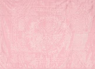Almina Extra Weiche Wolldecke 200x240 cm 100% PES mit Blumen Muster Waschmaschinengeeinet Rosa