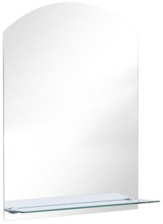vidaXL Wandspiegel mit Regal 50×70 cm Hartglas [249432]