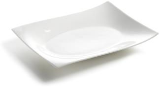 Maxwell und Williams MOTION Platte eckig 35 x 25 cm / Servierplatte / Durable Porcelain