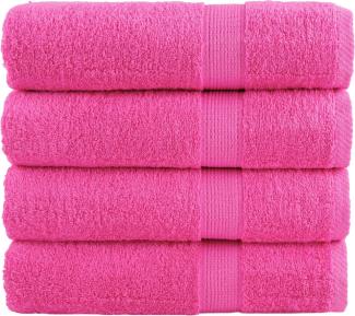 Premium-Duschtücher 4 Stk Rosa 70x140cm 600g/m² 100% Baumwolle 137525