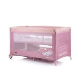 Chipolino Reisebett Ariel, 2 Ebenen, Tragetasche, Seiteneingang, Seitentasche rosa pink