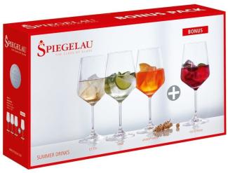 Spiegelau Vorteilsset 4 x 4 Glas/Stck Summer Drinks 467/01 Bonus Pack 4670171