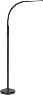 Steh- Tischlampe LED schwarz mit Fernsteuerung 174 cm rechteckig klemmbar verstellbar APUS