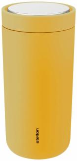 Stelton Thermobecher To Go Click, Isolierbecher, Edelstahl, Kunststoff, Poppy Yellow, 400 ml, 685-43