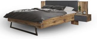 Doppelbett Jackelyn 275x211x93 Flagstaff Eiche/Matera 10250