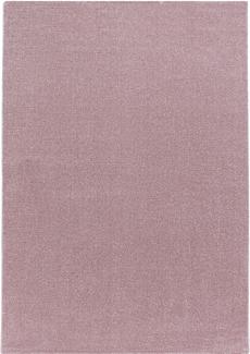 Kurzflor Teppich Roberto Läufer - 80x150 cm - Rosa