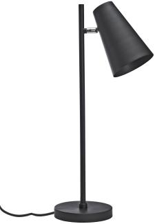 PR Home Cornet Tischlampe schwarz 1 Arm E27 64cm mit Schalter am Lampenkopf