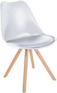 Stuhl Sofia Kunststoff Rund weiß