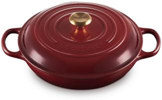 Le Creuset Signature Gourmet-Profitopf 30 cm Rhone - 29 bis 32 cm - Rot