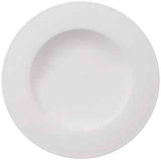 Villeroy & Boch Vorteilset 6 Stück White Pearl Suppenteller weiß Premium Bone Porcelain 1043892700