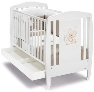 Kinderbett aus Holz : Mondbär weiß
