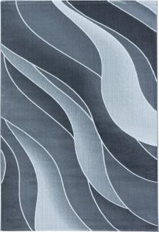Kurzflor Teppich Clara rechteckig - 140x200 cm - Grau