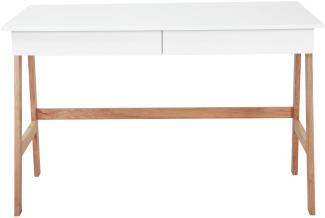 Schreibtisch DELLFELD in weiß, T60 x B120 x H77 cm