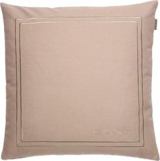 Gant Home Kissenhülle Logo Cushion Light Taupe (50x50cm) 853093801-259