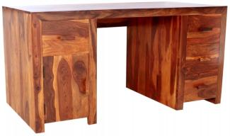 Schreibtisch Kali 160x76x70 aus indischem Sheesham-Massivholz
