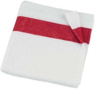 Feiler Handtücher Exclusiv mit Chenillebordüre | Badetuch 100x150 cm | karminrot