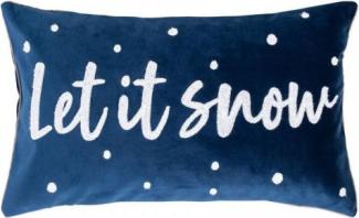 pad Kissenhülle Let it Snow Marine (30x50cm) 11529-K80-3050