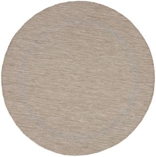 Outdoor Teppich Renata rund - 120 cm Durchmesser - Beige