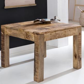 Wohnling Couchtisch RUSTI Massiv-Holz 60 x 60 x 47 cm