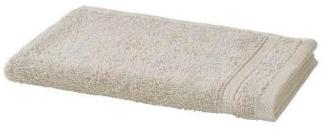Handtuch Baumwolle Plain Design - Farbe: grau-beige, Größe: 30x50 cm