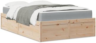 Bett mit Matratze 140x190 cm Massivholz Kiefer 3281946