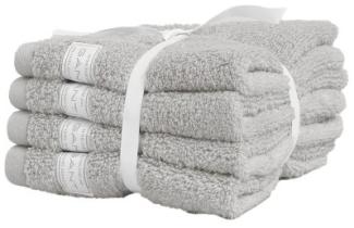 Gant Home Seifentuch Set Gesichtstücher Premium Towel Heather Grey (30x30cm) (4-teilig) 852012401-141-30x30