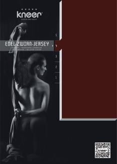 Kneer Edel-Zwirn-Jersey Kissenbezug Q20 Farbe karmin Größe 40x80 cm