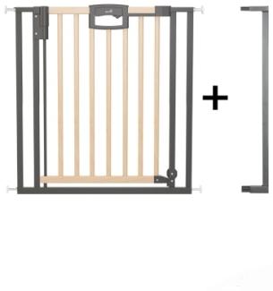 Tür- und Treppenschutzgitter Easylock Wood Plus (Ohne Bohren) (88,5 cm - 96,5 cm) : 88,5 cm - 96,5 cm