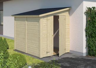 Palmako Gerätehaus Mia 36 m² 166x222 Gerätehaus aus Holz Geräteschrank mit 16 mm Wandstärke Gartenhaus mit Montagematerial