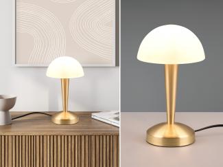 Reality Leuchten Tischleuchte LED CANARIA gold Tischlampe Klemmleuchte Schreibtischleuchte Schreibtischlampe