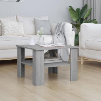 vidaXL Couchtisch Grau Sonoma 60x60x42 cm Holzwerkstoff