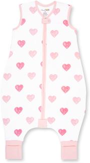 Mama Cheetah Baby Schlafsack mit Füße 1.0 TOG, Ganzjahres Schlafsack, Bio-Baumwolle Baby Schlafsäcke ohne Ärmeln Babyschlafsack mit Beinen, 1er Pack, 90cm (Baby Höhe 100-110cm)