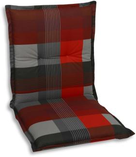 GO-DE Niederlehner-Auflage 100x50x8 cm rot Sitzkissen Sitzpolster Sitzauflage