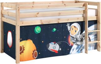 Spielbett Pino mit Textilset \"Spaceman\"