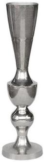 Casa Padrino Antik Stil Vase Aluminium Silber - Hotel Dekoration - Barock Blumengefäss Pflanzentopf - Mod1 H. 107 cm