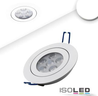 ISOLED LED Einbaustrahler, weiß, 15W, 72°, rund, neutralweiß, dimmbar