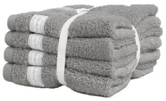 Gant Home Seifentuch Set Gesichtstücher Premium Towel Concrete Grey (30x30cm) (4-teilig) 852012401-142-30x30